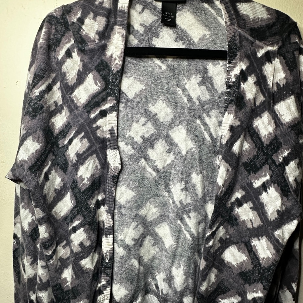 Lane Bryant Monochrome Knit Cardigan